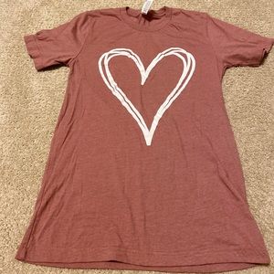 Bella Canvas Heart Outline Tee